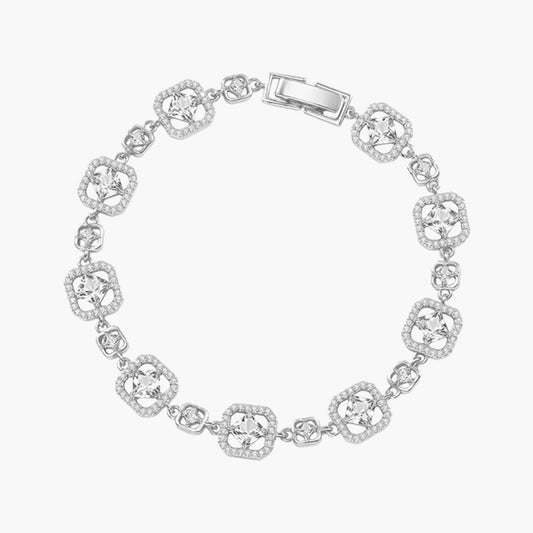 Moonlight & Rainbow Sugar Cube Zircon Bracelet